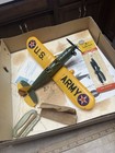 Vintage Cox  Army Trainer Pt- 020 Flight Trainer Gas Powered Plane W box