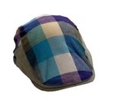 Plaid Newsboy  Strap Hat Cap Cabbie Adjustable Side