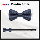 Men s Bow Tie  8 Packs Pre-tied Bow Tie  Adjustable Formal Tuxedo Bowtie Set For