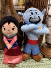 Disney Store Mini Bean Bag Plush Mulan And Genie Blue   Pink