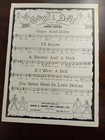 If I Were A Bell Guys And Dolls Vintage Sheet Music 1950 Musical Ny Piano Vocal 