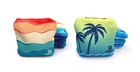 Professional Slide stick Cornhole Bags  set Of 8  - Tropical   Summer Waves