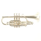 Holton Model 29 Cornet In Satin Silver Sn 216494 Great Vintage Cornet