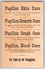 Papillon Skin Care Catarrh Cure Blood Cure Victorian Trade Card