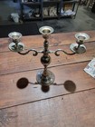 Vintage Silver Plate Candle Stick Candelabra 11 X 8 Wedding Decor Candlestick