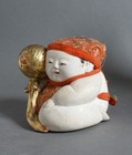 Antique Japanese Wood Carved Gosho Ningyo  Palace Doll  Late Edo Pre 1850  Gofun