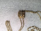 Vintage Gold Filled Pocket Watch Chain With 14k Gold Slide With Diamonds  