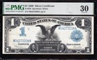 Awesome Crisp Choice Vf   1899  1  black Eagle  Silver Cert   Pmg 30  73008a