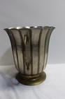 Vintage Solid Brass Vase  With Handles  Made In India 9 3 8  Tall X 8  Diameter