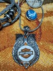 Leather Bracelet Necklace Set  Harley Davidson Snap Interchangeable Jewelry