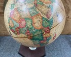 Excellent Vintage French World Globe  world Antique  12 Inches Diameter Map L  k