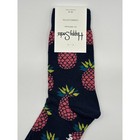 1 Pair Happy Socks Black Pineapple Size Medium Unisex