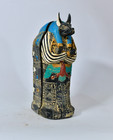 Statues Of Ancient Egyptian Anubis Coffin Set With Mummy Replica Made In Egypt