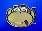 Drunk Monkey Cartoon Enamel X Crossbone Eyes New Unisex Belt Buckle