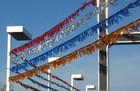  Car Dealer Metallic Streamers  Streamers  Pennants  Lot Of 5  60 Foot Strings 