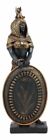 Goddess Isis With Shield Statue Egyptian 11  Height Egypt Figurine