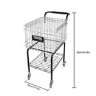 Portable Tennis Cart Holds 350 Balls Tennis Frame Ball Basket For Serve Training