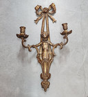 Vintage Gold Gilt Wall Mount Cherub Candelabra Estate Sale Find Candlelight