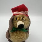 Vintage 1979 Dan Dee Hound Dog Plush Droopy Eyes Nut Shell Filled 4  Stuffed