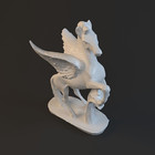 Pegasus Statue Sculpture Statuette Figurine Horse-8 Inches -white