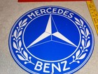 Vintage Mercedes Benz Luxury Car 11 3 4  Porcelain Metal Suv  Gasoline Oil Sign 