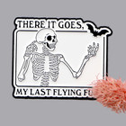 Punk Skeleton Quotes Enamel Pin Brooch Pines Lapel Pins Badge On Backpack