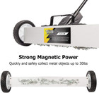 Tuffiom 36-inch Rolling Magnetic Pick-up Sweeper   55-lbs Capacity  With Quick R