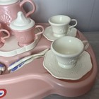 Little Tikes Elegant Tea Set With Lazy Susan On Tray  Complete 18 Piece Service