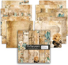 Scrapbook Paper 12x12 Inch - Vintage Botanical Floral Double Sided Pattern Desig
