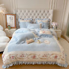 Bedding Set 4 Pcs 3d Carved Milk Velvet Super Warm Duvet Cover Bed Cover Set