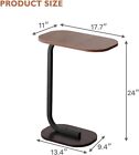 C Shaped End Table  Small Side Table For Couch  Sofa Table For Living Room