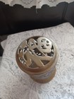 Chinese Bronze Incense candle Burner With Pierced Openwork Figural Scene Lid 6 