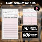 6 Pack  Pink Guest Checks Books For Servers  Server Note Pads