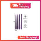 Dinil Purple Taper Candles - 10 Inch Unscented Dripless Smokeless Candlesticks S