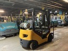 2017 Komatsu 3500 Lsolid Pneumatic Forklift With Side Shift And 3 Stage Mast