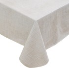 Heavy Duty Vinyl Tablecloth With Flannel Backing Waterproof Oil-proof Plastic   
