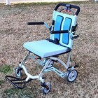 Lightweight Foldable Transport Wheelchair For Adults  Only 19lbs Travel Chair