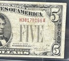 Series E 1928 B  5 Dollar Rare Federal Reserve Note H38178066 Red Seal Atlanta