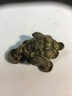 Vintage Chinese Solid Bronze Money Coin Toad Statue Feng Shui