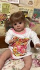 22in Realistic Reborn Dolls Toddler Girl Handmade Rooted Mohair Newborn Toy Gift