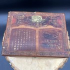 Antique Vintage Yue Mou Co  Hong Kong China - Hand Painted Tea Caddy Box Rare
