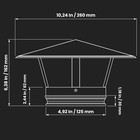 Repa Market 5 Inch Roof Vent Cap - Galvanized Steel 5 Inch  