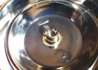 Semi Trk Wheel Hub Cap Spinner 3 Straight Bar Left Hand Chrome Plastic Gg 90311