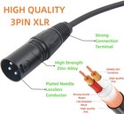 Xlr Cable  1 4 Inches Trs To Xlr Cables  2 Packs Xlr To 1 4 Balanced Mic Cabl   