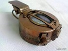 Prismatic Calibrated Brass 3-inch Antique Engineering Miner Surveyor Compass