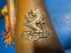 Vintage Copper And Brass Military Royal Artillery Bugle Braided Cord