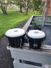 Meinl Hfb100bk Bongo Set Fiberglass Size  6 3 4 Macho-8 Hembra Color Black Used