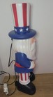 Cracker Barrel 26  Patriotic Uncle Sam Blow Mold Usa July 4th Decor New With Tag