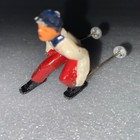 Vintage Toy Barclay Lead Male Skier Missing Skis
