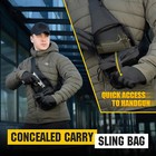 Concealed Carry Pistol Gun Pack Tactical Sling Bag Molle Shoulder Chest Backpack